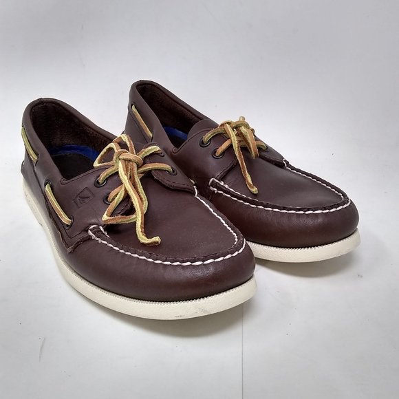 Sperry Mens Authentic Leather Boat Shoe 